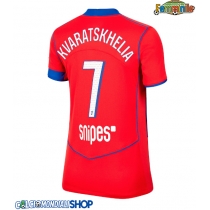 Maglie da calcio Paris Saint-Germain Khvicha Kvaratskhelia #7 Terza Maglia Femminile 2025-26 Manica Corta